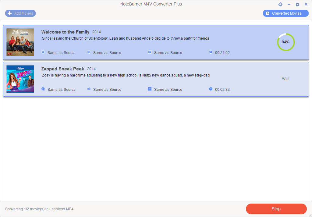 noteburner m4v converter plus serial