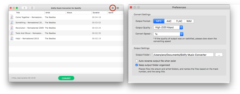 sidify music converter for spotify free mac