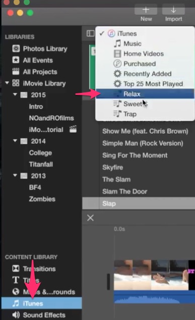 how to save music for imovie on mac