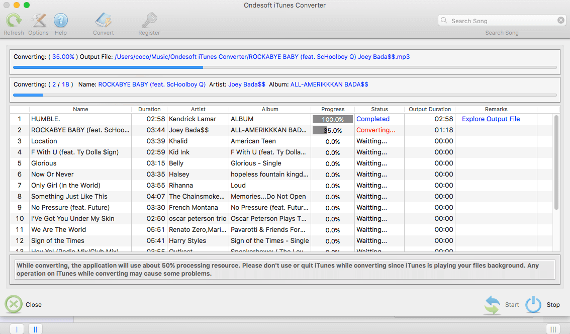 ondesoft itunes drm media converter