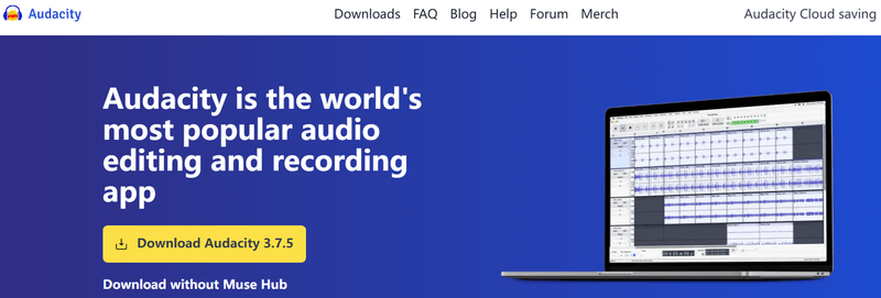 record apple music with audacity